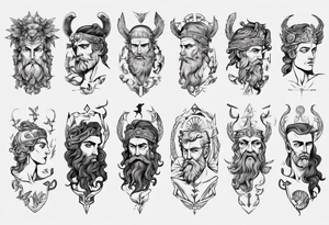 greek god tattoo idea