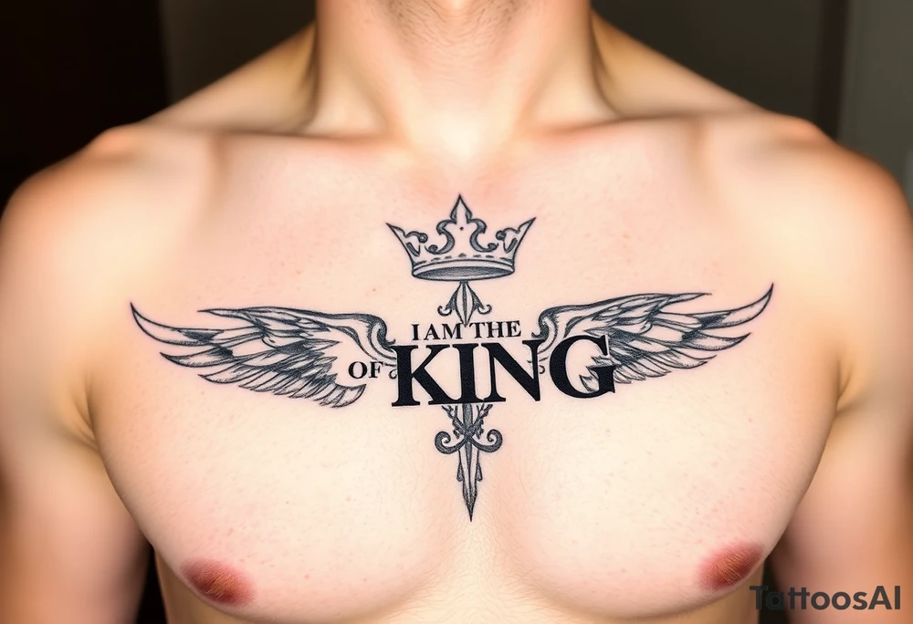 I am the king tattoo idea