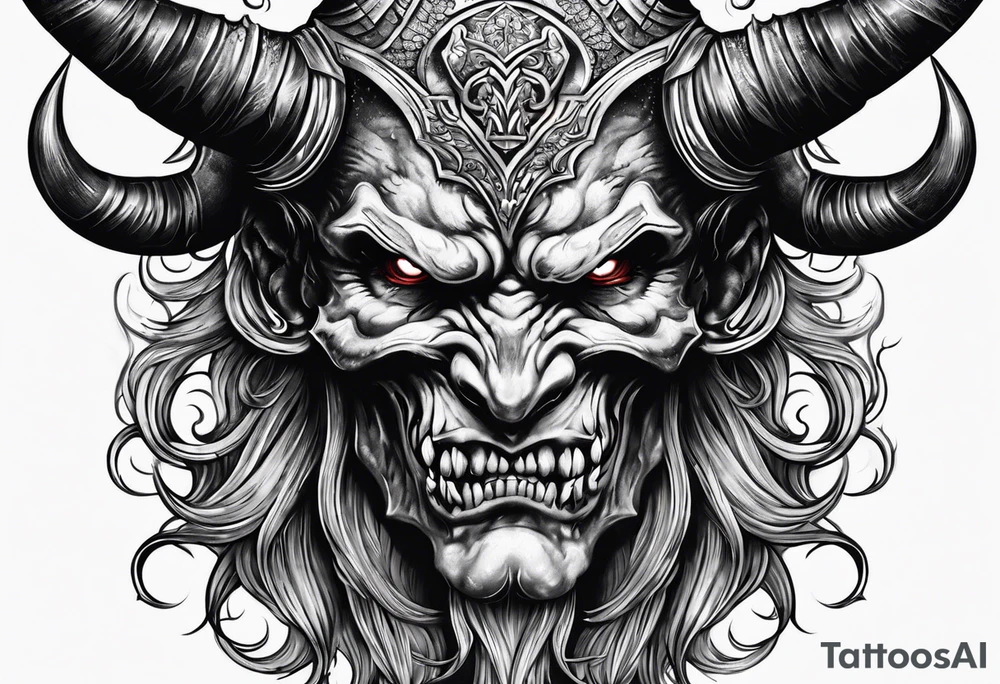 devil tattoo idea