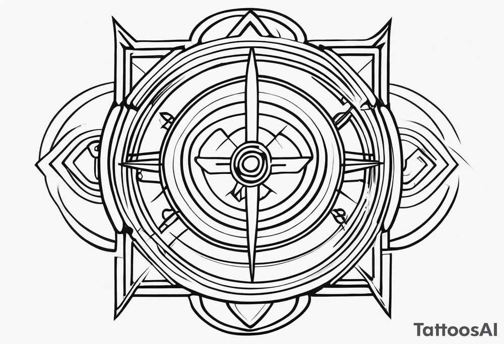 Cyber sigilism tattoo idea