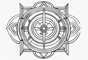 Cyber sigilism tattoo idea