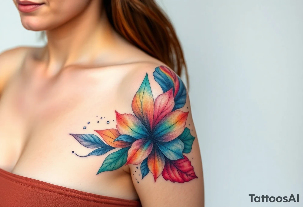 Desenhe uma tatuagem que simbolize força, liberdade e conexão com a multiplicidade da vida, incorporando elementos abstratos e fluidos, com linhas que sugiram movimento e transformação contínua. Evite clichês e busque um design original e significativo. tattoo idea
