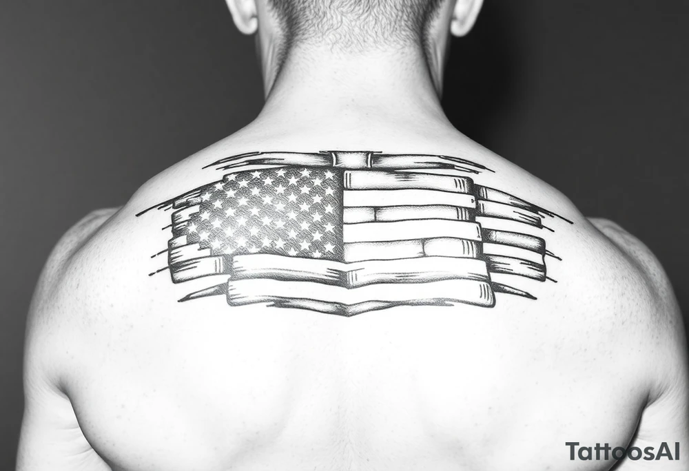 American Flag Military tattoo idea