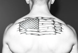 American Flag Military tattoo idea