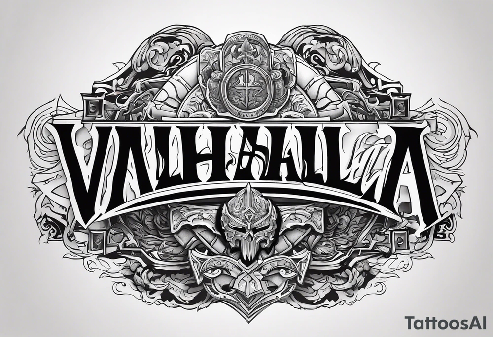 Valhalla soldier tattoo idea