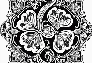 4 leaf clover tattoo idea