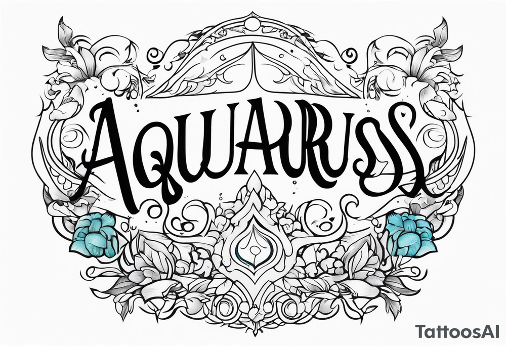 Brinley Kay, Aquarius sign tattoo idea