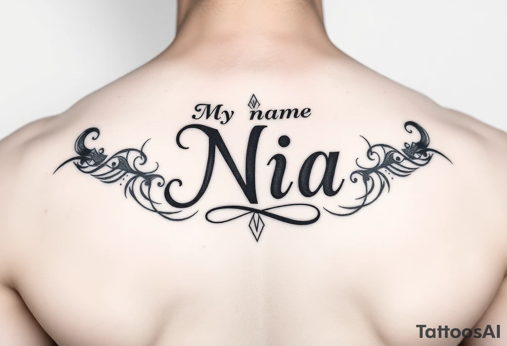 My name Nia tattoo idea