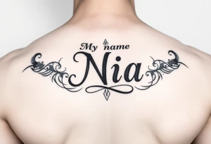 My name Nia tattoo idea