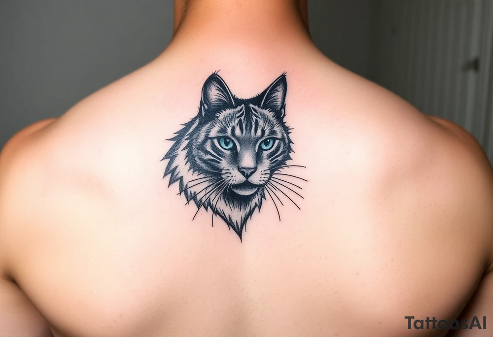 black cat tattoo idea