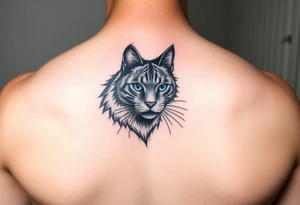 black cat tattoo idea