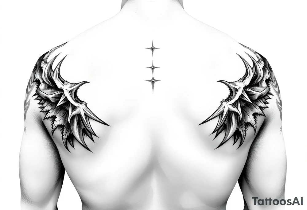 Goth and heavy metal sleeve tattoo idea
