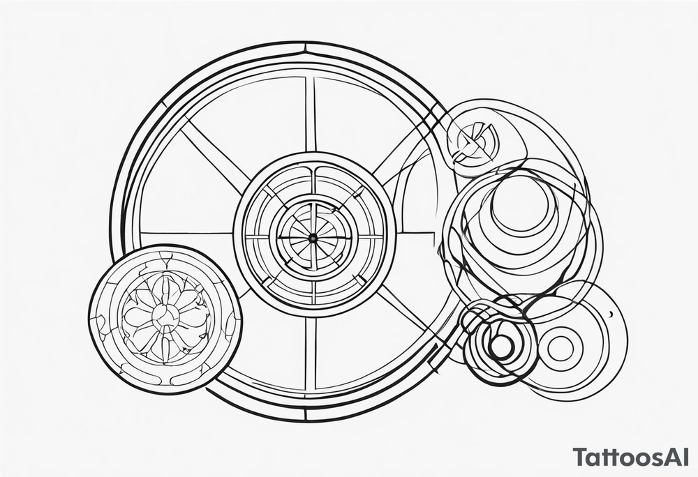 Gallifreyan with Star wars and Lord of the rings tattoo idea