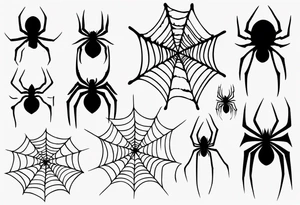 Spiderweb tattoo idea