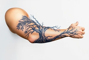 Tree covering entire arm/hand tattoo idea