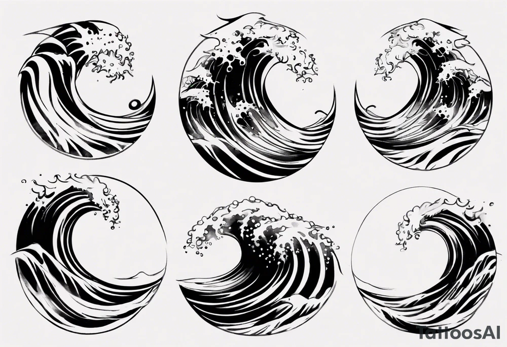 Waves tattoo idea