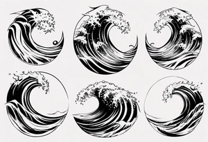 Waves tattoo idea