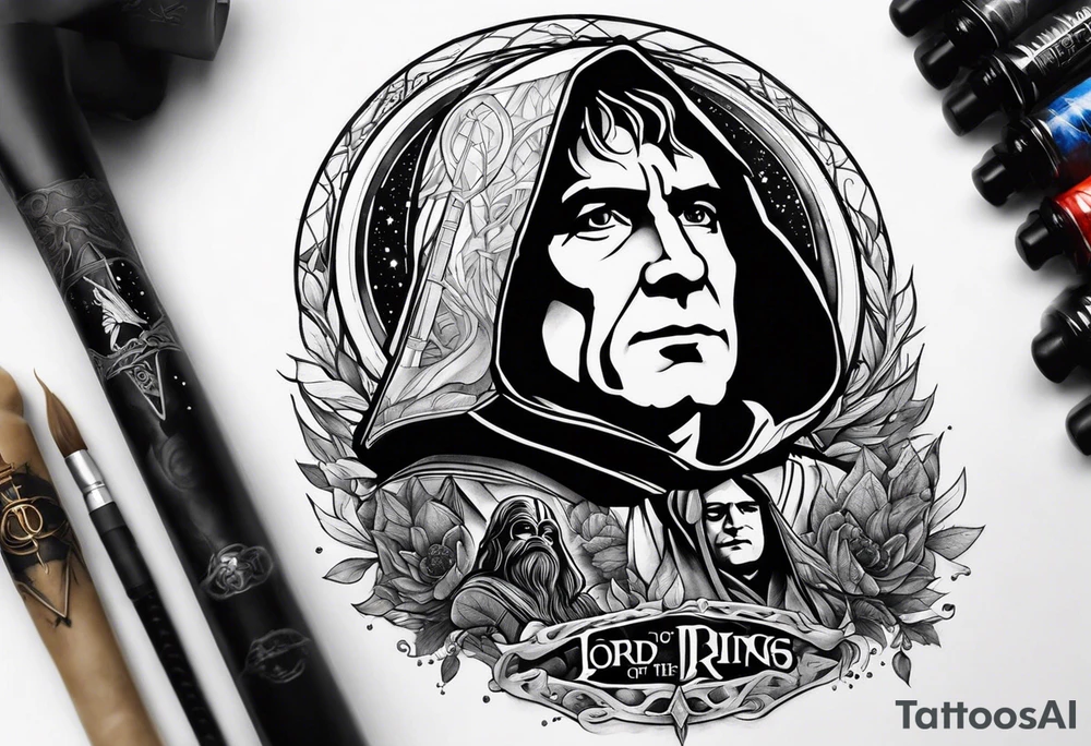 Lord of the rings, star wars, doctor who tattoo idea