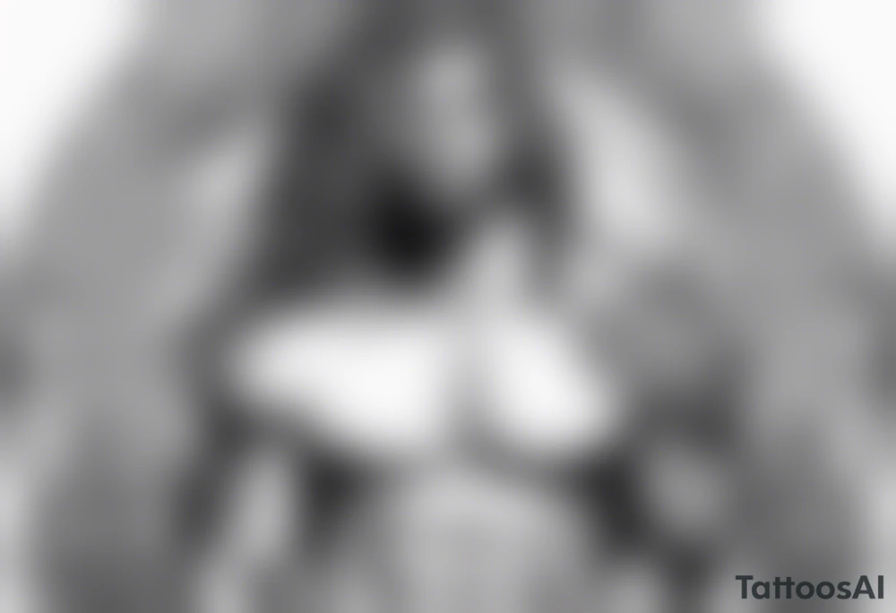 A triton wrapped in powerful lighting tattoo idea