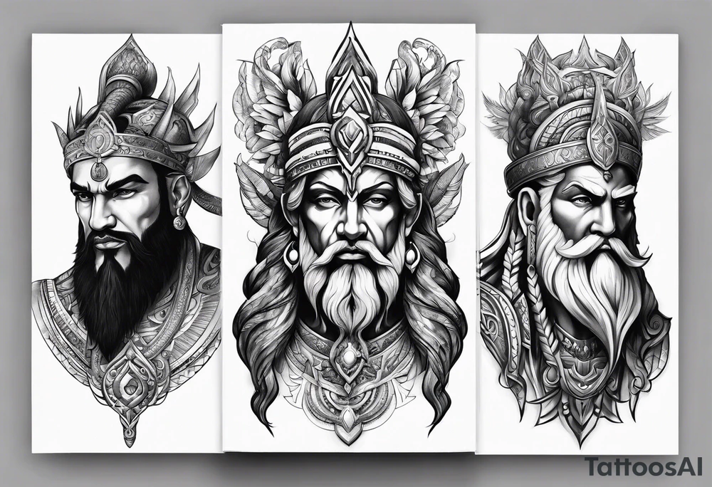 powerfull gods tattoo idea