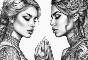 twin flames tattoo idea