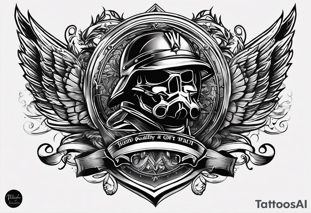 beautiful text tattoo for military fathers tattoo idea