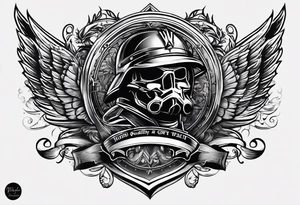 beautiful text tattoo for military fathers tattoo idea