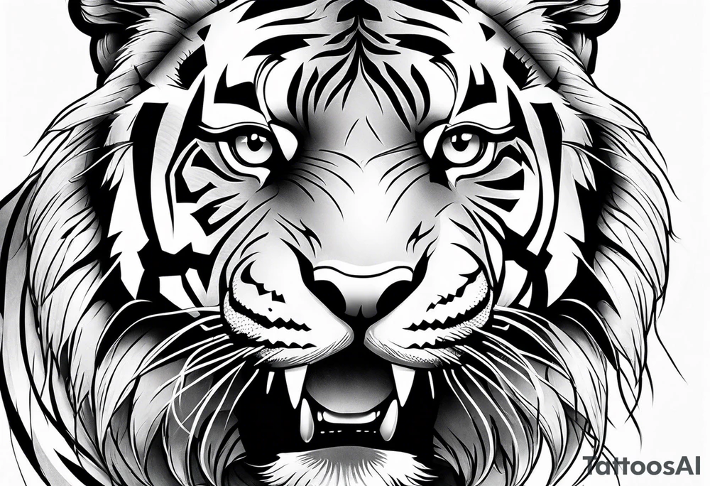 Tiger tattoo idea