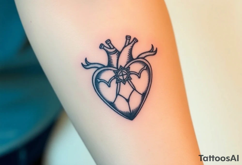 trinity heart tattoo idea