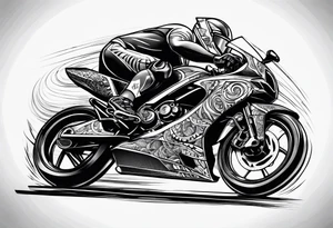 Triathlon IronMan bike swim run tattoo idea