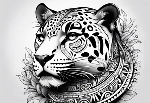 jaguar aztec tattoo idea