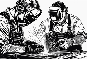 Welding,sparks,power tools tattoo idea