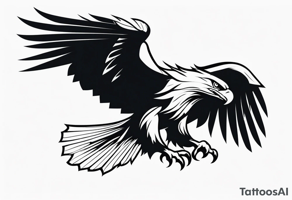 Eagle carrying sword tattoo idea