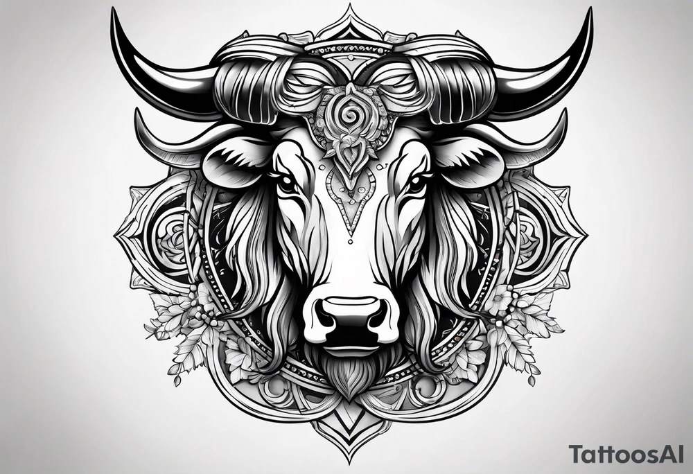 Taurus sign tattoo idea