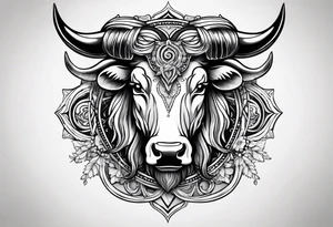 Taurus sign tattoo idea