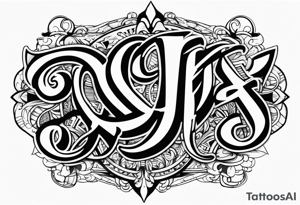 CM - AL - ER - EG tattoo idea
