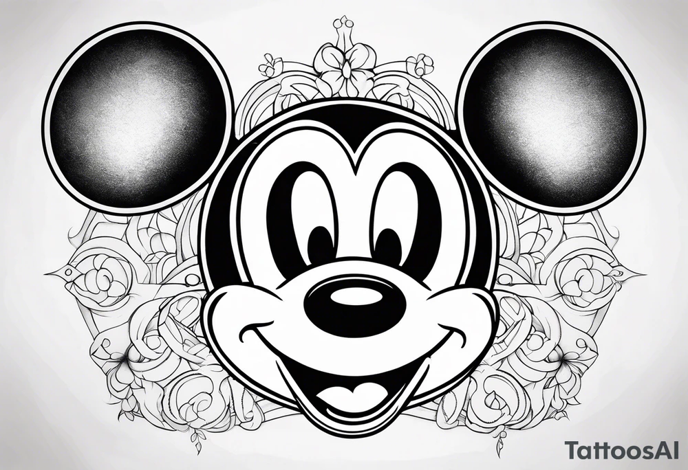 mickey mouse tattoo idea