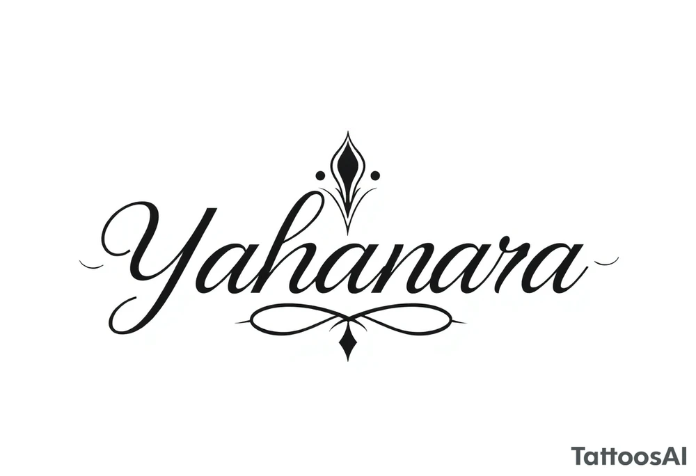Name YAHANARA tattoo idea