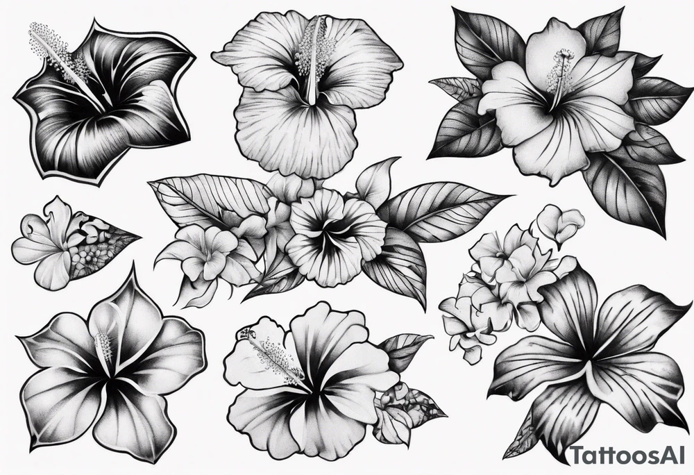 Hibiscusflower Ornament tattoo idea