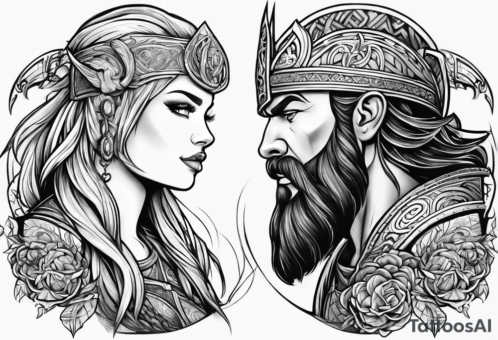 Kendra and Bubba, Viking Norse mythology tattoo idea