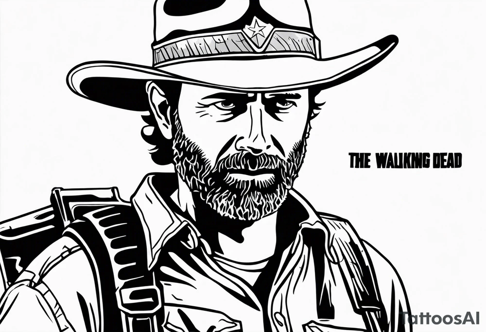 The walking dead rick grimes objet tattoo idea