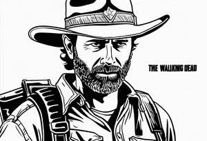 The walking dead rick grimes objet tattoo idea