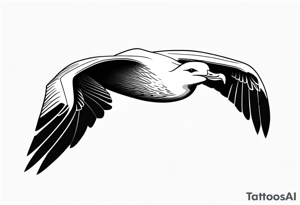 giant albatross tattoo idea