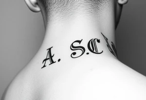 Initials A.S.C on the side of the wrist near the bone more basic for girls tattoo idea