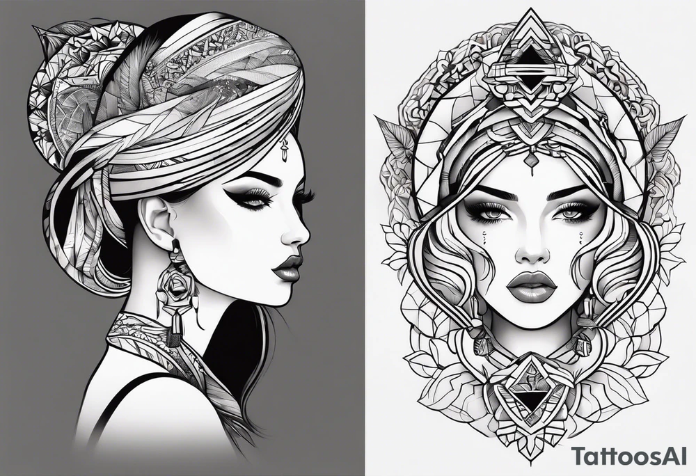 Надпись INAYA эстетично, тонко  с рыбой tattoo idea