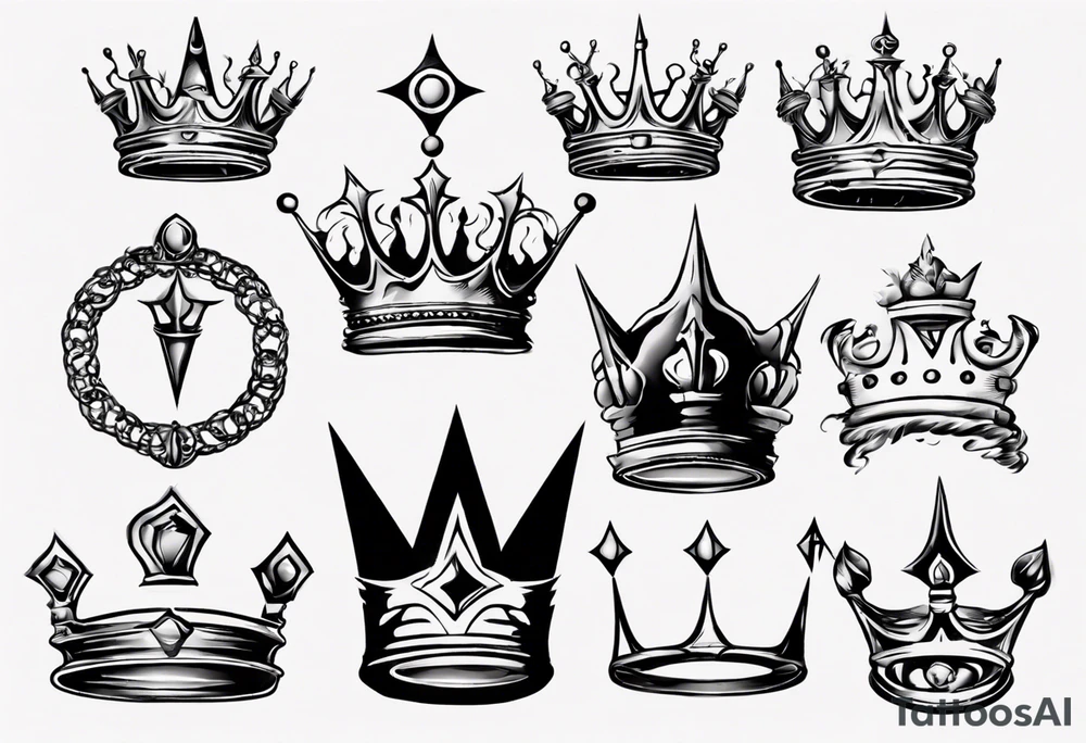 a kings crown tattoo idea