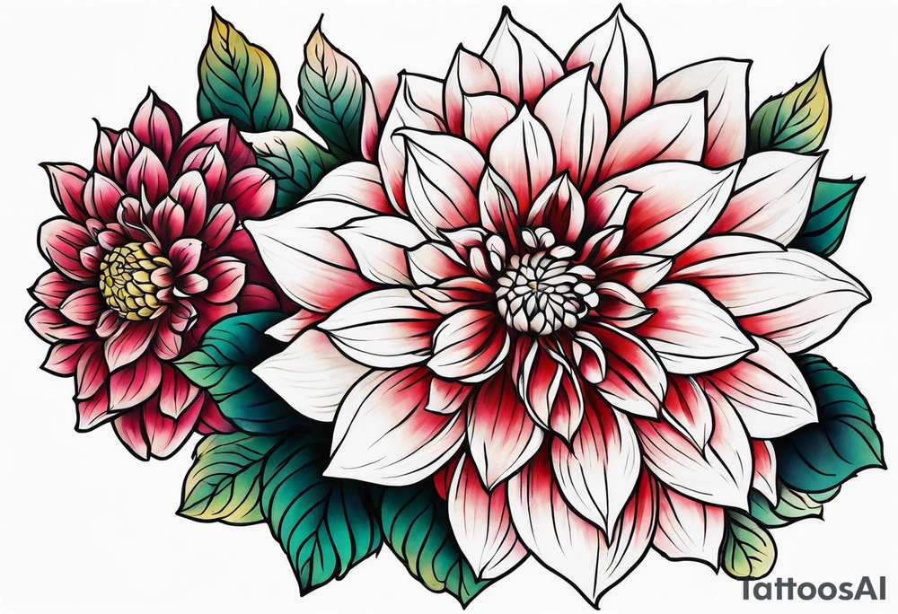 Dahlia tattoo idea