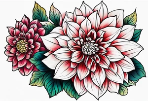 Dahlia tattoo idea
