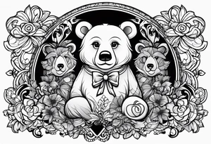 t
eddy bear tattoo idea