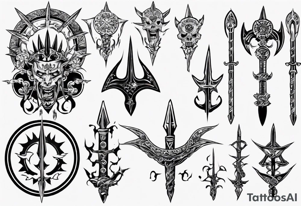 Ukrainian Trident tattoo idea
